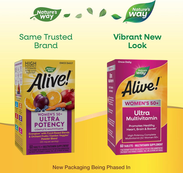 NatureÃ¢ÂÂS Way Alive! WomenÃ¢ÂÂS 50+ Ultra Potency Complete Multivitamin, H