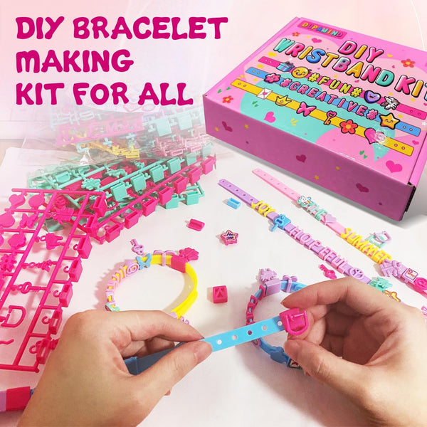 Art & Craft Kits for Kids, DIY Friendship Bracelet Making Kit for Girls, Jewelry Making with Charm & Stickers, Birthday Gifts for Ages 5-12, Toys