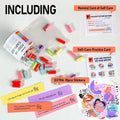 Positive Messages in a Bottle (60+ Positive Affirmations),Self Care Gifts for Women Men Stress Relief Get Well Soon,Self Care Kit Pre-Written