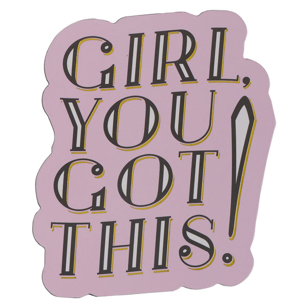 Funny Magnets for Magnetic Dry Erase Board, Mini Fridge, Home Office Decor Dorm Refrigerator Locker Accessories and Decorations, Girl, You Got