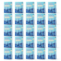 Hanukkah Menorah Candles Box of 44 Multi-Blue with Prayer Card - Spiral Style Quality Wax Chanukah Candles - Fits Most Menorahs – Enough for All 8