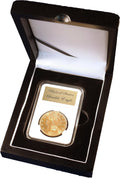 Guardhouse Wood Display Box for NGC/PCGS/Premier/Little Bear Elite Coins in Certified or Certified Style Holders/Slabs (Single Coin, Matte Black