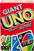Mattel Games Giant UNO Card Game for Kid, Adult & Families, Color Blind Accessible & Customizable Large Deck Classic