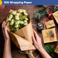 Vanhench Brown Wrapping Paper, Craft Kraft Paper 17.5"X 1200"(100') for Gift Wrapping Bulletin Board Arts & Crafts, Bouquet Flower Table Covering