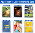 32 Count Card Sleeves Hard Plastic, Sooez 35PT Card Holder, 3" x 4" Baseball Card Protector, Rigid Card Case for Collectible Game Cards, Standard
