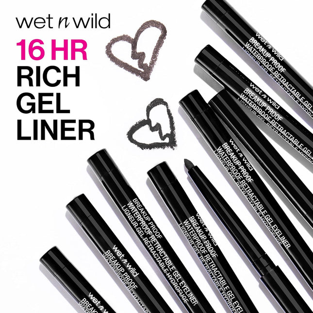 Wet N Wild Mega Last Breakup Proof Retractable Gel Eyeliner - Waterproof 16-Hour