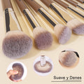 Make up Brushes, MAANGE 18 Pcs Premium Synthetic Makeup Brushes Set Soft Foundation Powder Eyeliner Eye Shadow Makeup Brushes Professional (Champagne)