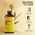 Botanic Hearth Vitamin E Oil 2 Fl Oz |100% Pure and Natural- Cold Pressed & Hexane Free Natural Hair Growth Oil for Eyelashes, Eyebrows, Skin,