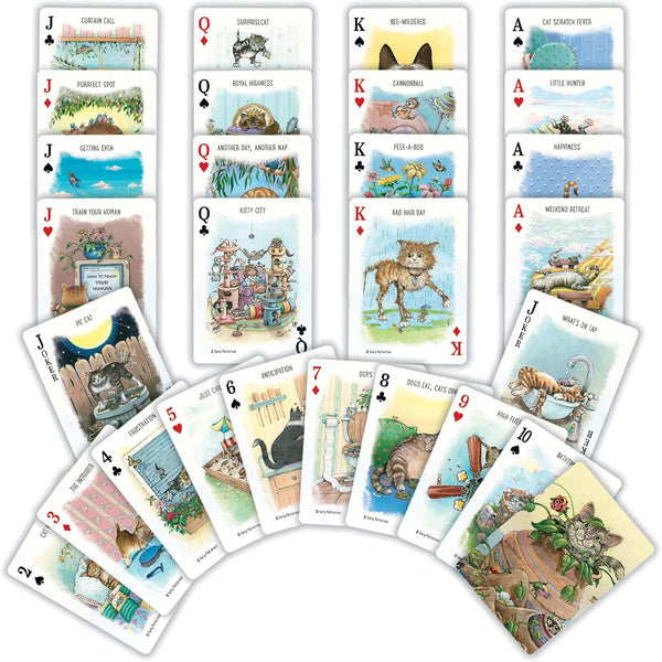 Masterpieces Officially Licensed Cats Playing Cards - 54 Card Deck for Adults