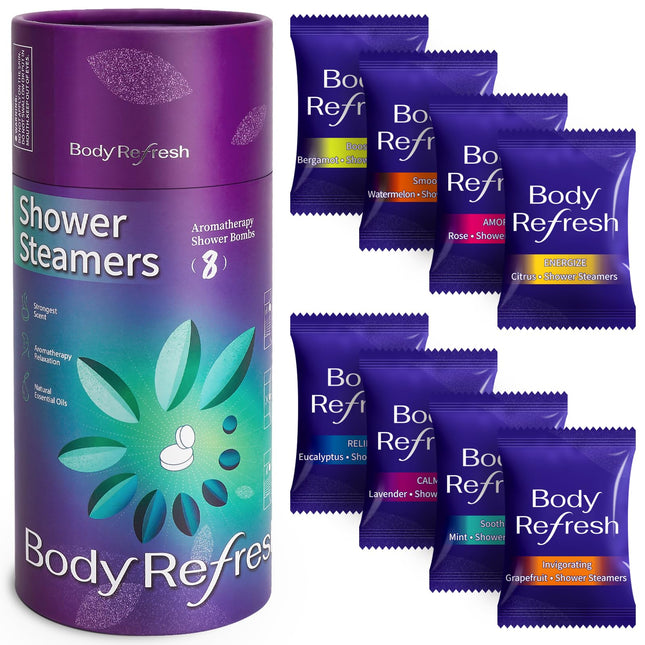 Shower Steamers Aromatherapy - Birthday Gifts for Women, 8 Pack Shower Bombs wit