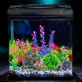 Ameliade Aquarium Artificial Plastic Plants Decorations and Rock Cave Decor Set Goldfish Betta Fish Tank Accessories Small Large Fish Bowl