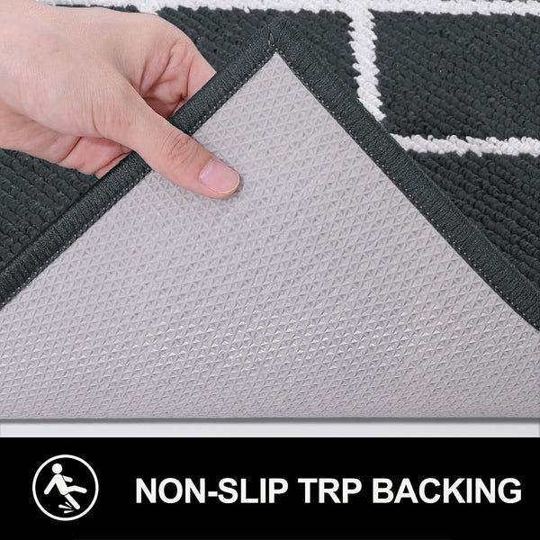 Finchitty Indoor Door Mat, Dirt Resistant and Absorbent, Low-Profile, Non-Slip, Washable Inside Floor Mats for Front Door, Back, and Entrance, 32"