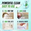 Oh Yuk Jetted Bathtub Cleaner for Jet Tubs, Whirlpools, The Most Effective Jetted Tub Cleaner, Septic Safe | Two 16 Ounce Bottles! 16 Fl Oz (Pack