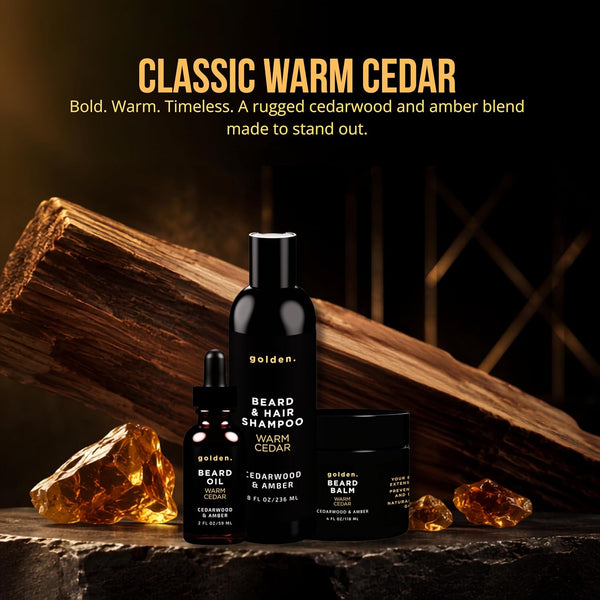 Golden Grooming Beard Oil for Men - Natural Beard Conditioner with Sweet Almond, Golden Jojoba & Argan Oil - Hydrating Beard Softener with Vitamin