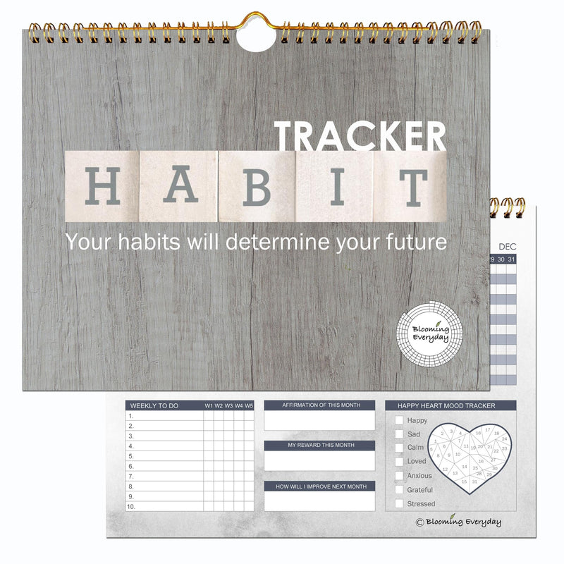 Habit Tracker Is a Great Productivity Tools Used as Habit Tracker Journal Workout Calendar, Habit Tracker Planner Goal Journal, Habit Tracker