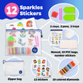 Halmolife Diamond Art Kits for Kids Boys and Girls Ages 6-8-10-12 Easy to DIY Creative Diamond Art Sticker Craft by Numbers Kits for Kids and