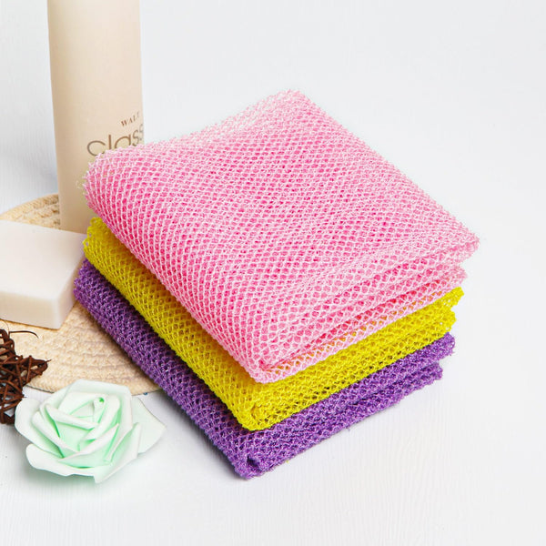 African Net Sponge African Exfoliating Net African Bath Sponge African Scrubbing Long Net Rag African Wash Net Shower Body Scrubber Yellow Pink Purple