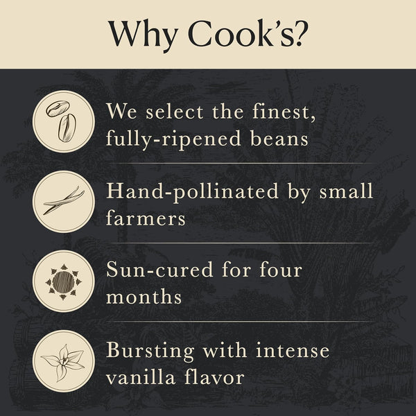 Cook’s, Vanilla Powder, World’s Finest Gourmet Fresh Premium Vanilla, 4.5 oz 4.5 Ounce (Pack of 1)