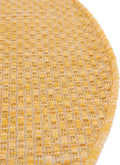 Unique Loom Collection Casual Transitional Solid Heathered Indoor/Outdoor Flatweave Area Rug (2' 2" X 3' 1" Oval, Corn Harvest Yellow)