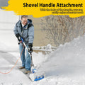 Universal Snow Shovel Handle, Back Saver Handle Attachment for Snow Shovel, Ergonomic Elasticity Handle Extension Universal Fit for Shovels Rakes,
