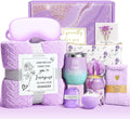 Happy Birthday Gifts for Women Self Care Gift, Relaxing Care Package Get Well Soon Spa Gift Basket with Luxury Blanket, Mothers Day, Brithday