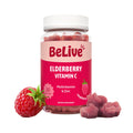 Belive Elderberry Gummies with Zinc and Vitamin C, D, A, E, B12-50 Ct I Immune Support Supplement for Healthy Bones & Teeth, Vegan, Keto & Non-Gmo