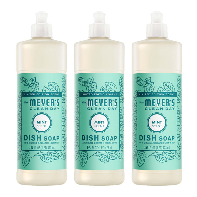 MRS. MEYER'S CLEAN DAY Liquid Dish Soap, Biodegradable Formula, Limited Edition 