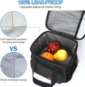 Femuar Lunch Bags for Women/Men, Insulated Lunch Bag for Work Office Picnic - Lunch Cooler Bag Leakproof Lunch Box with Adjustable Shoulder Strap