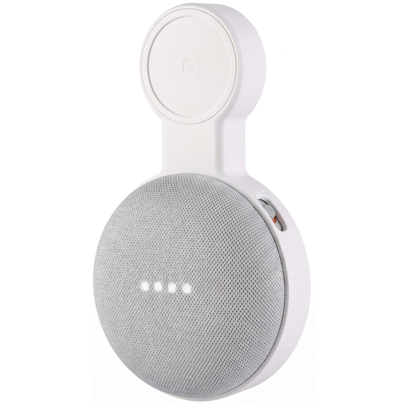 Wall Mount for Google Home Mini & Google Nest Mini, Cord Management | Hides Cords, Clears Counter Space, No-Drill Easy Installation 1 Pack