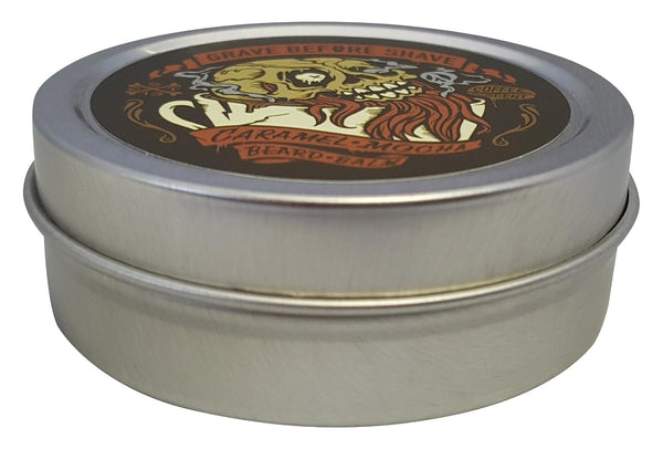 Grave Before Shave Caramel Mocha Beard Pack (Caramel Mocha Coffee Scented) 2 Piece Set