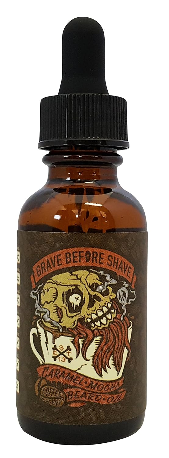 Grave Before Shave Caramel Mocha Beard Pack (Caramel Mocha Coffee Scented) 2 Piece Set