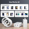Compatible with iPhone 17/16/15 Charger Fast Charging, Dual Port 20W USB C Wall Charger Block Type C to Type C 10ft Long USB C Fast Charing Cable