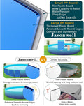 Jasonwell Foldable Dog Kiddie Pool - Hard Plastic Kids Paddling Pool Toddler Baby Swimming Pools for Backyard Collapsible Whelping Box Pet Doggie