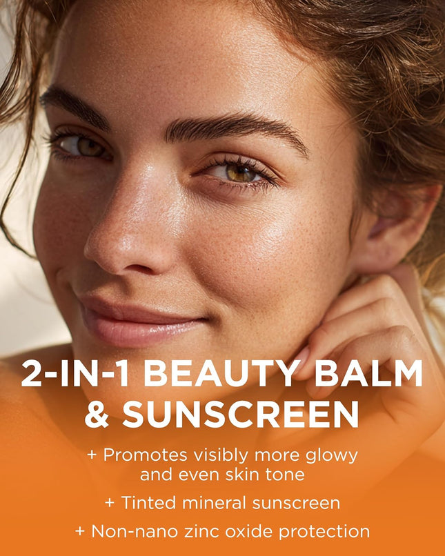 Andalou Naturals Vitamin C BB Beauty Balm Sheer Tint SPF 30, 2-In-1 BB Cream & Face Sunscreen with Broad Spectrum Protec
