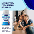 Magnesium Complex 7 Elemental Magnesium Supplement 1000mg – Magnesium Glycinate, Citrate, Malate, Taurate, Oxide, Aspartate, Orotate Non-GMO 90