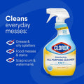 Clorox Disinfecting All-Purpose Cleaner, 32 fl. Oz., and Bathroom Cleaner, Bleach Free, Household Essentials, Cleans Dirt and Grime Off Most