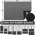 FONEYI Indoor Door Mat 24" x 36", Dirt Trapper Door Mats Non-Slip Entryway Rugs Washable, Absorbent Resist Dirt Welcome Mat, Low Profile Inside