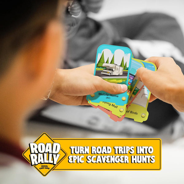 Road Rally Travel Scavenger Hunt Card Game for Kids - Roads Trip Car Games & Activities Must Haves Essentials - Fun Eye Hide & Seek Found Spy