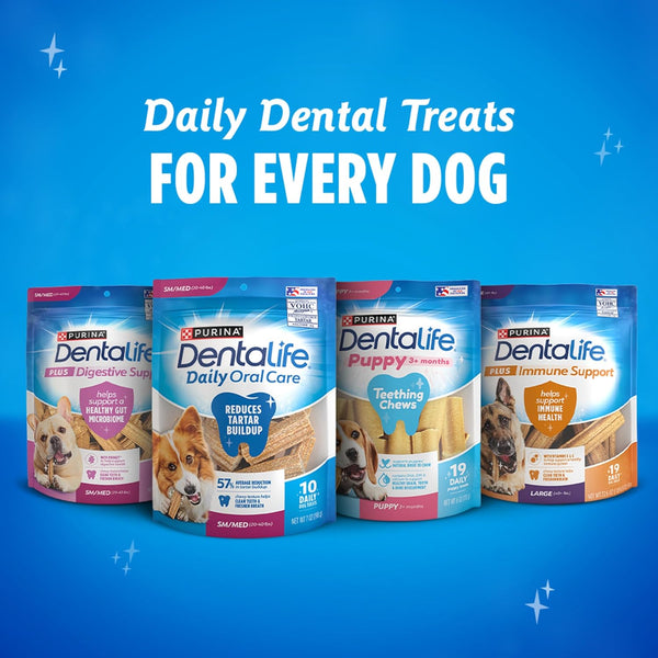 Purina DentaLife Made in USA Facilities Large Dog Dental Chews, Daily - 18 ct. Pouch 18 Count (Pack of 1)