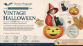 Orenco Originals Girl Black Cat Pumpkin Victorian Halloween Counted Cross Stitch Pat. Orenco Originals Girl Black Cat Pumpkin Victorian Halloween