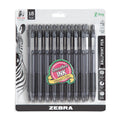 Zebra Pen Z-Grip Retractable Ballpoint Pen, Black Ink, 1.0mm, 18-Pack Black F 1 Count (Pack of 18)