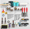 Pegboard Hooks with Bins, Peg Locks, for Organizing Various Tools, 117 PCS, 60 of Which are Locks 117PCS