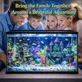 Mechpia 13 Pieces Aquarium Decorations Kit, Fish Tank Decorations Set Small Resin Castle and Rockery Betta Fish Cave Hideout Coral Artificial