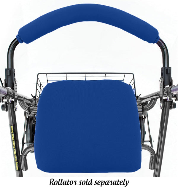 Top Glides Universal Rollator Walker Seat and Backrest Covers (Blue)