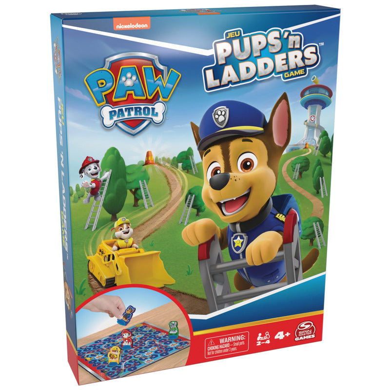 Spin Master Games, PAW Patrol Pups âN Ladders Game, PAW Patrol Toys, Classic Activity Toy, for Kids & Family, 2-4 Players, for Ages 4 & Up
