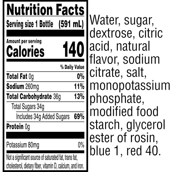 Gatorade Thirst Quencher, Fierce Grape, 20 Fl Oz (Pack of 8) Grape 20 Fl Oz (Pack of 8)