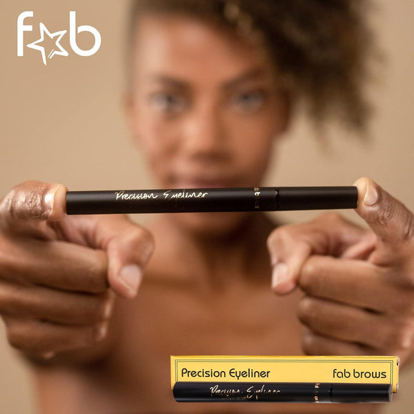 Precision Liquid Eyeliner - Felt-Tipped Liquid Eyeliner Pen - Richly Pigmented Waterproof Black Eyeliner - Achieves Thin or Thick Strokes -