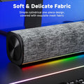 SOULION R100 Bluetooth Computer Speakers with Dynamic LED Light, USB Plug & Play PC Speakers with Switch Button, Clearly Sound Soundbar for