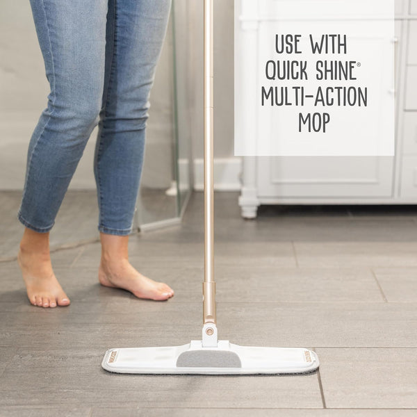 Quick Shine Multi Surface Floor Finish 27Oz, 2Pk | Cleaner & Polish to Use on Hardwood, Laminate, Luxury Vinyl Plank LVT, Tile & Stone | Safer