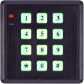 SABRE Fake Security Keypad with Green Light Up, Low Light Sensor, Red LED Flash, Weatherproof, Realistic Design - Black